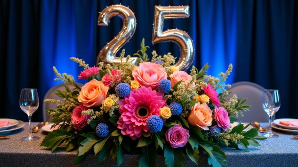 Osez une déco anniversaire 25 ans audacieuse et mémorable